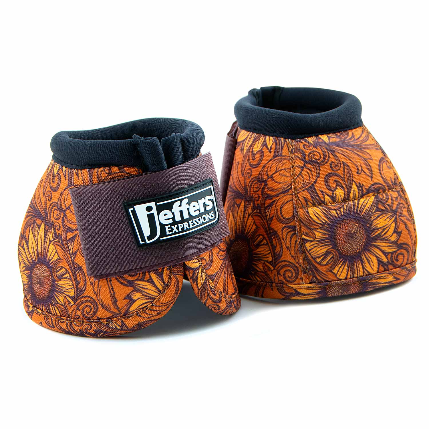 Jeffers Expression No-Turn Bell Boots for Horses, Pair