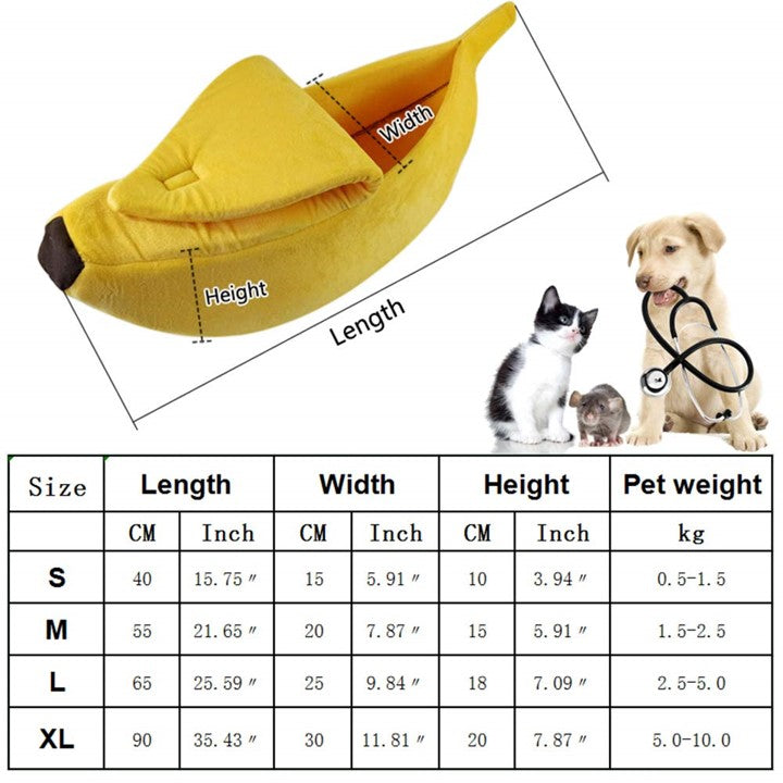 Banana Pet Bed