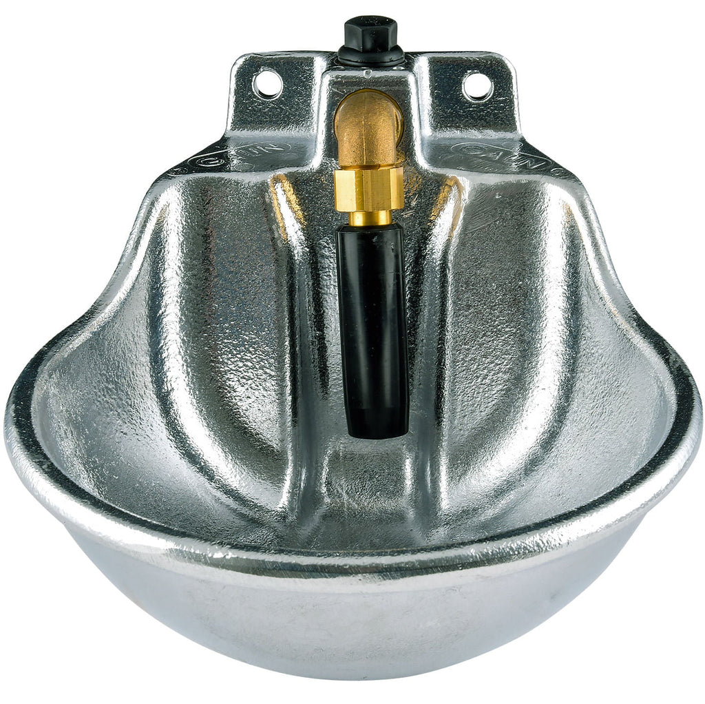 Aluminum Barn Wall Mount Push Valve Horse Waterer