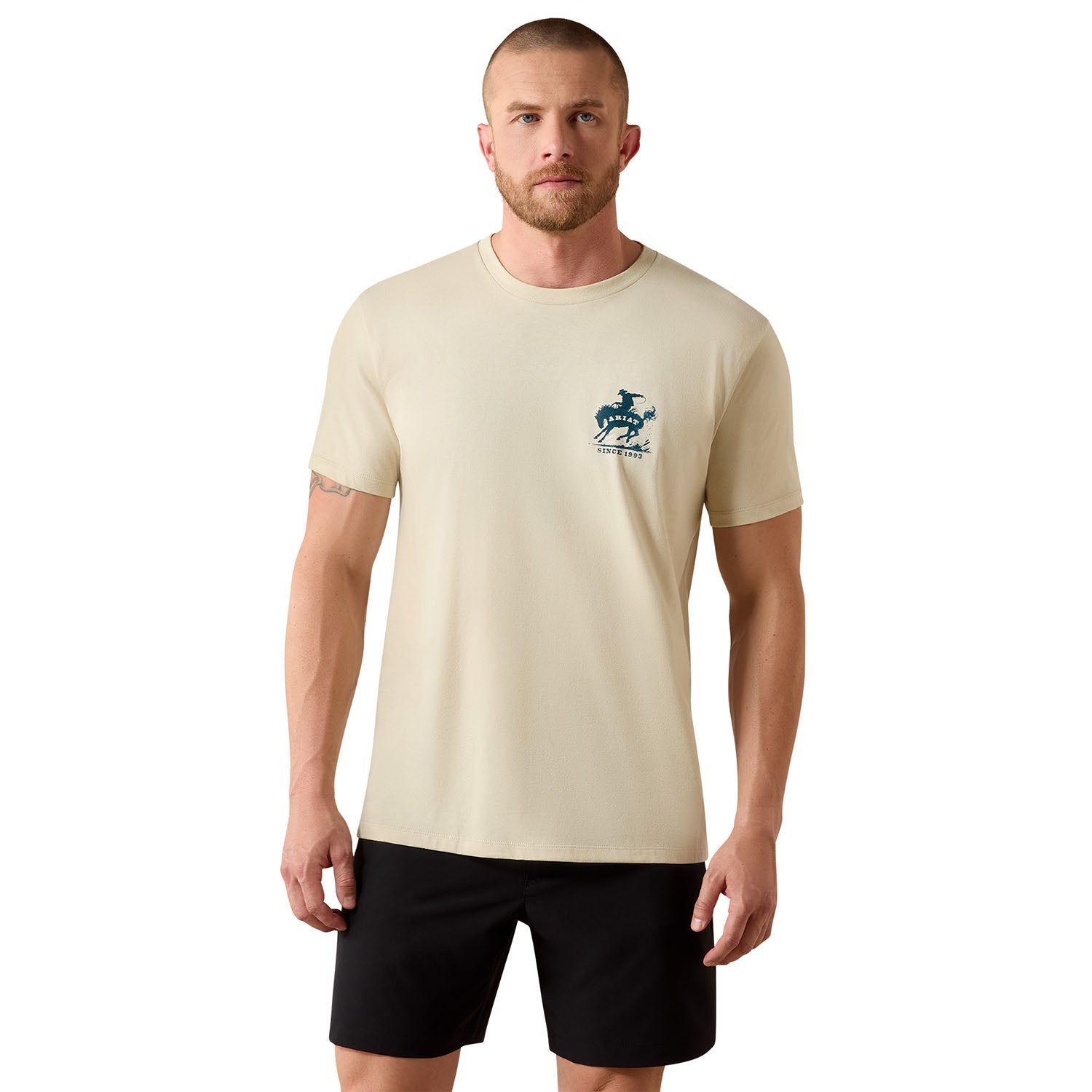 Ariat Mens Classic Fit Short Sleeve Shirt, Patriotic Freedom Western Graphic Tee