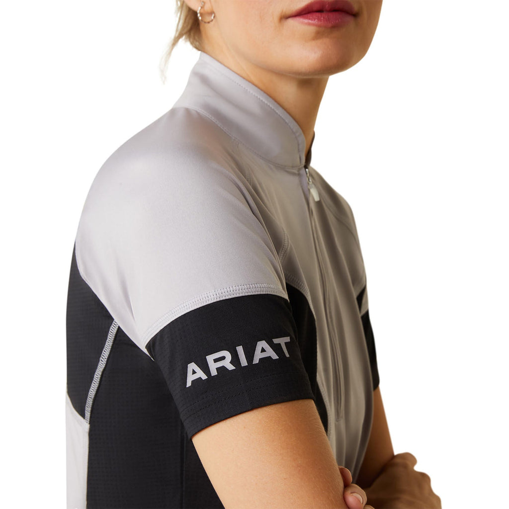 Ariat Women’s Cambria Jersey 1/4 Zip Baselayer – Lightweight Riding Shirt with UPF 50+