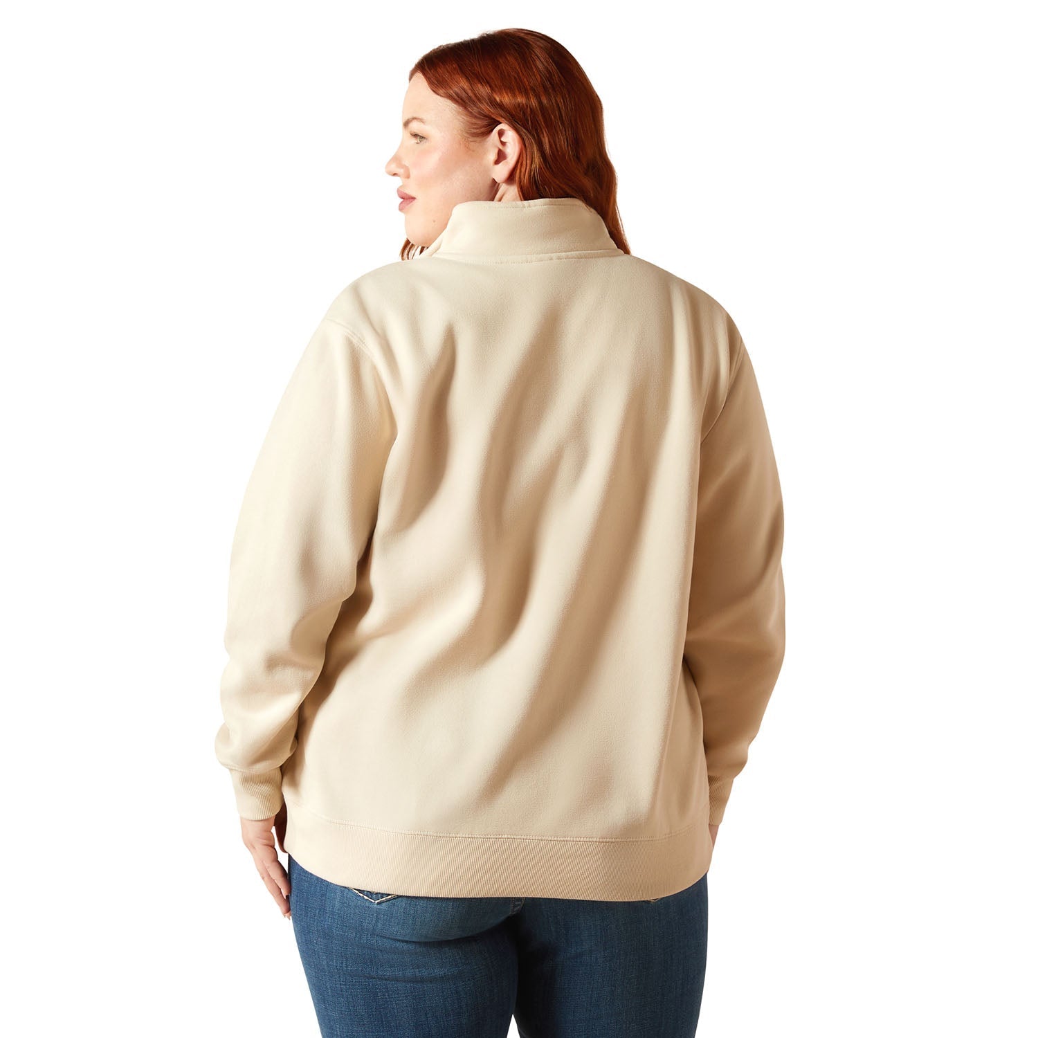 Ariat Women's "Denim & Supply" 1/2 Zip Sweatshirt – Midweight Fleece Casual Pullover