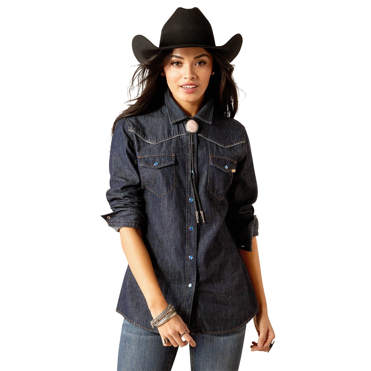 Ariat Women's Farriday Denim Long Sleeve Shirt