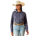 Ariat Women's Kirby Long Sleeve Collared Button-Down Shirt – Rider-Tested Stretch Poplin Equestrian Top