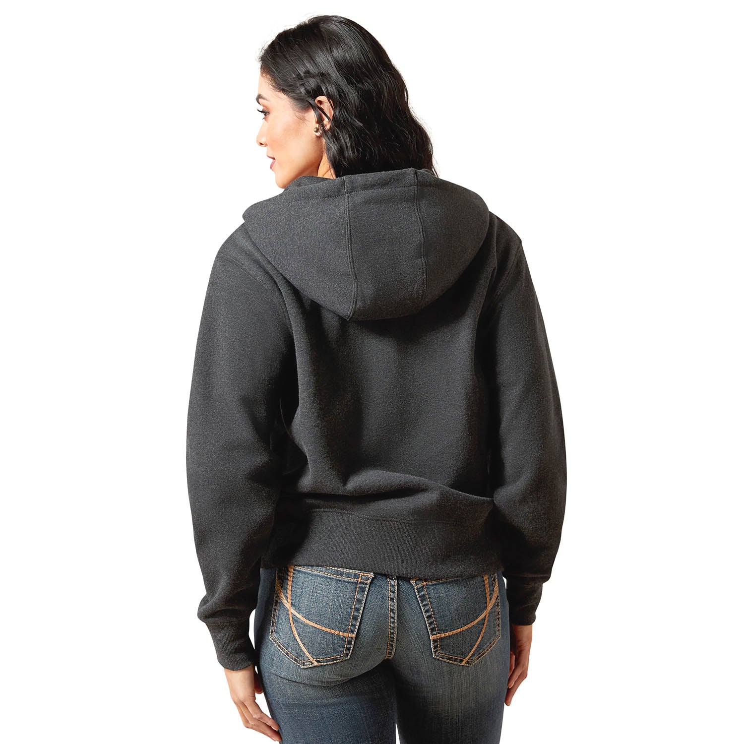 Ariat Womens Stitched Horseshoe Full Zip Hoodie