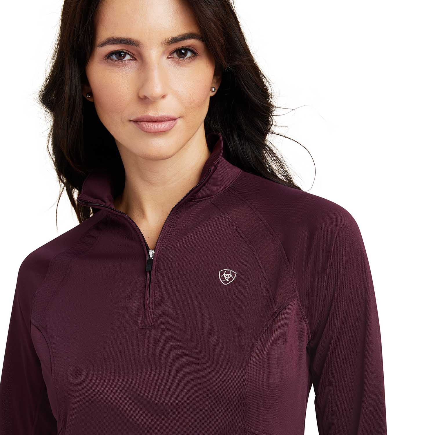 Ariat Womens Sunstopper 2.0 1/4 Zip Long Sleeve Baselayer