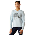 Ariat Youth Happy Long Sleeve Shirt – Organic Cotton Kids Equestrian Tee for Horse Lovers
