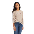 Ariat Youth "Horse of a Different Color" Longsleeve T-Shirt, Banyan Bark Heather