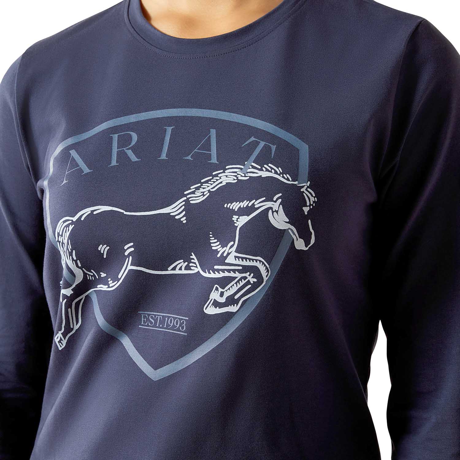 Ariat Youth Liberty Jump Long Sleeve Equestrian Shirt – Organic Cotton, Comfortable Riding Tee for Kids