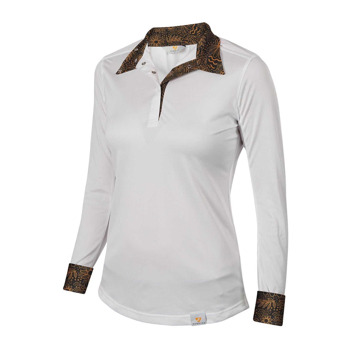 Aubrion Girl's Equestrian Style Long Sleeve Show Shirt