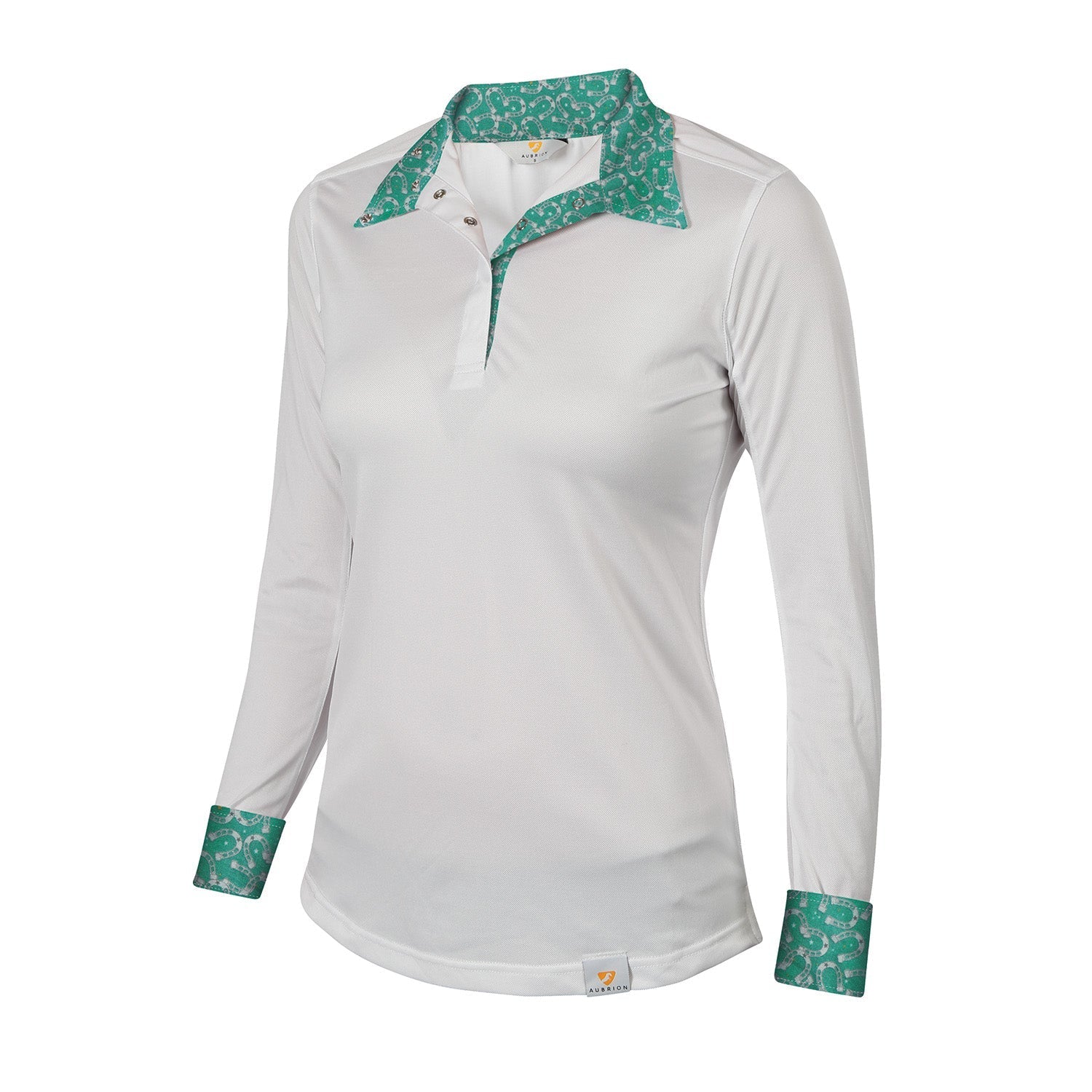 Aubrion Girl's Equestrian Style Long Sleeve Show Shirt