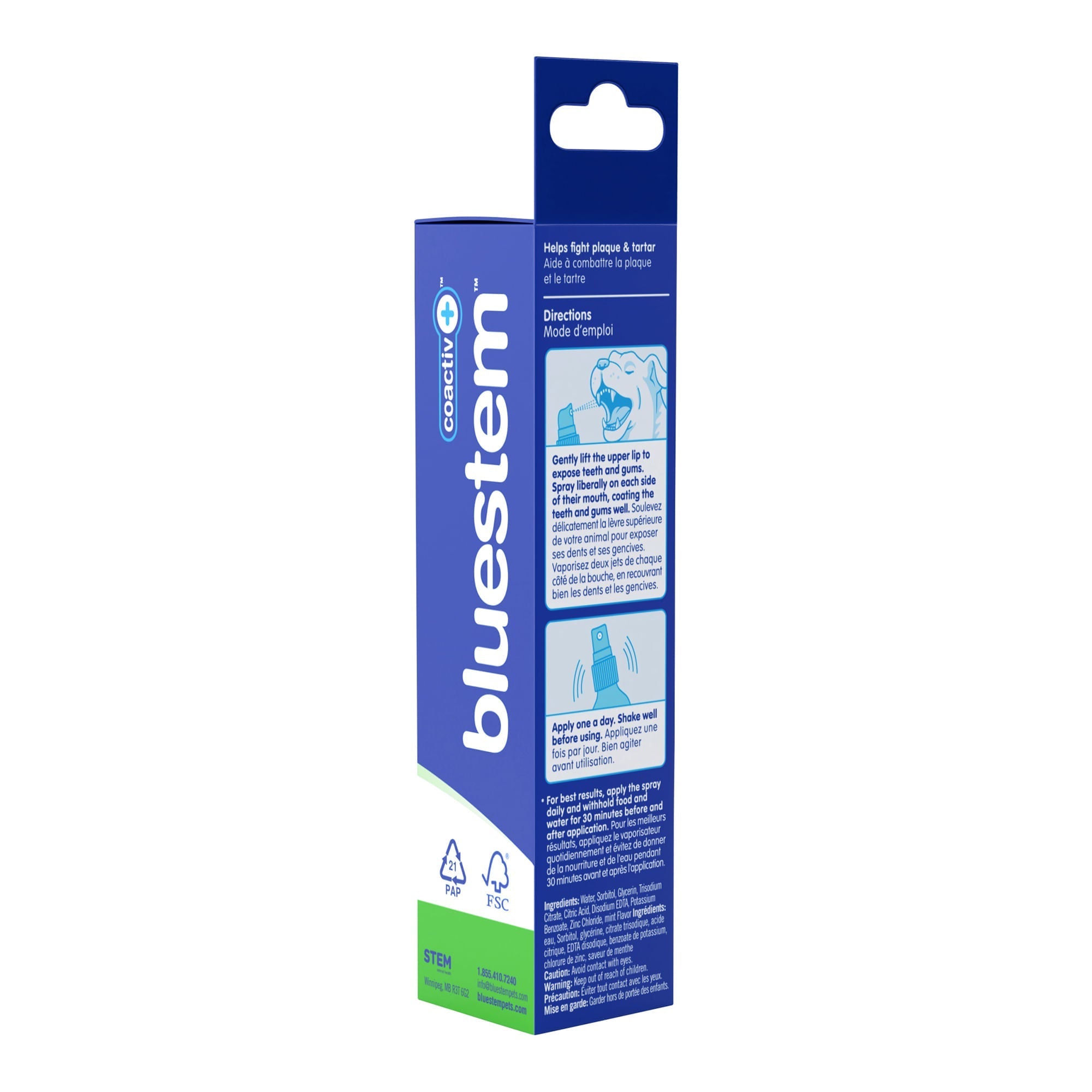 bluestem Oral Care Dog Spray, Mint, 4 fl oz
