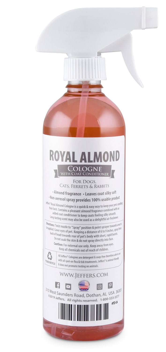 Jeffers Pet Colognes with Coat Conditioner, 16 oz Spray