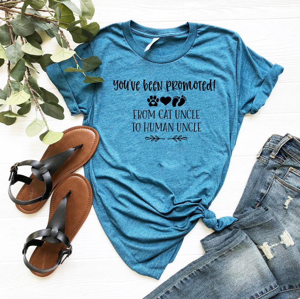 You've Been Promoted from Cat Uncle to Human Uncle T-Shirt