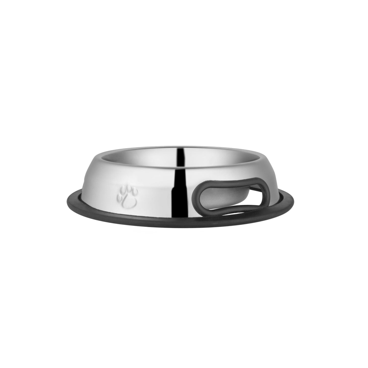 Jeffers Pet Embossed No-Tip Anti-Skid Stainless Steel Pet Bowls for Dogs, Cats, Puppies, Kittens – Rubber Base, Food & Water Feeding Dish