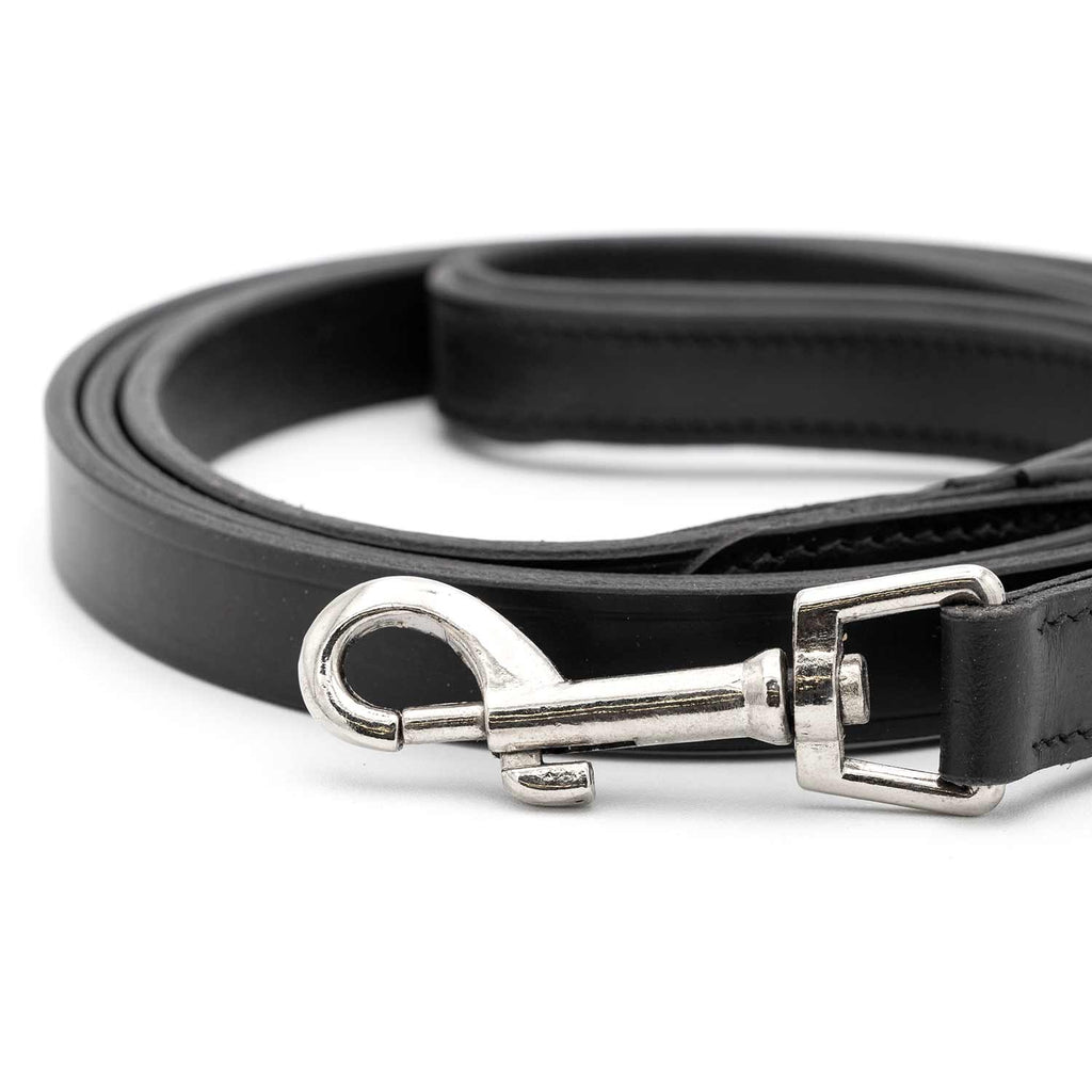 Jeffers Black Padded Leather Pet Leash