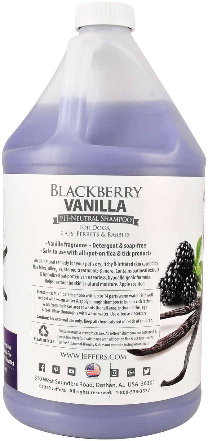 Jeffers Pet Blackberry Vanilla pH-Neutral Pet Shampoo