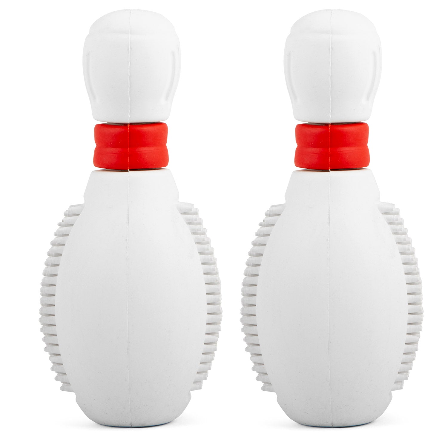 Jeffers Bowling Pin Natural Rubber Treat Dispensing Dental Chew Toy for Dogs