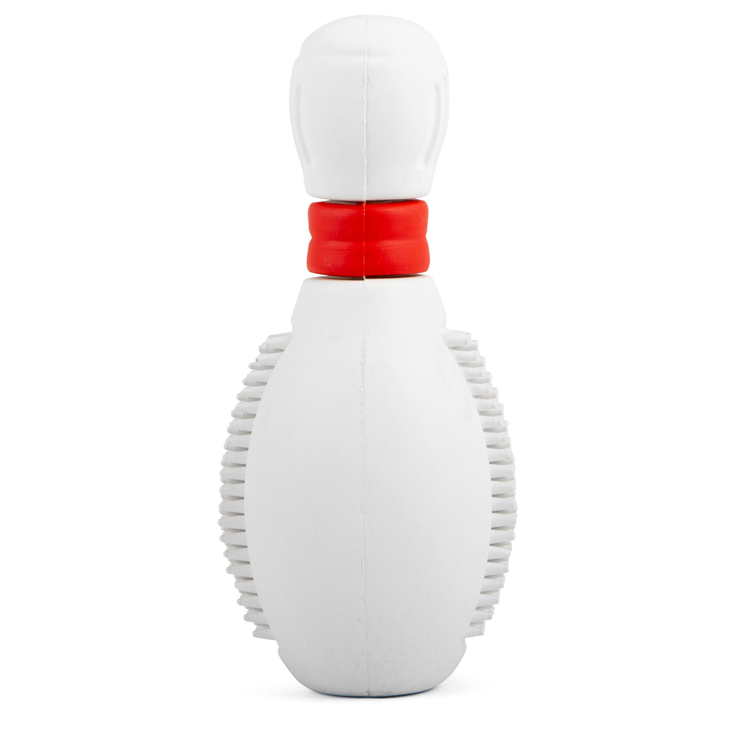 Jeffers Bowling Pin Natural Rubber Treat Dispensing Dental Chew Toy for Dogs