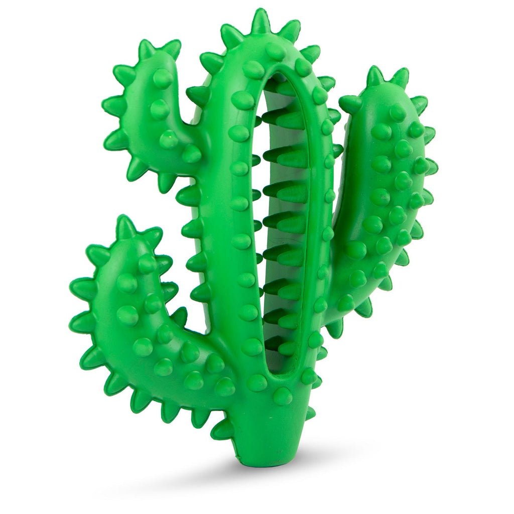 Jeffers Cactus Natural Rubber Dental Chew Toy for Dogs for Healthy Chewing Habits