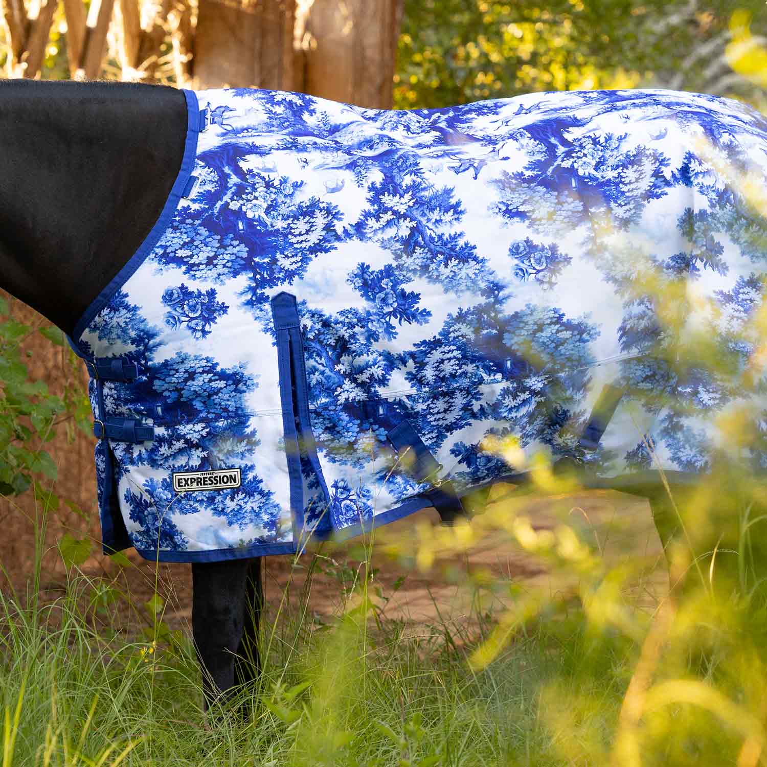 Jeffers Expression 1200 Denier Standard Neck Turnout Horse Blanket, 240 Gram