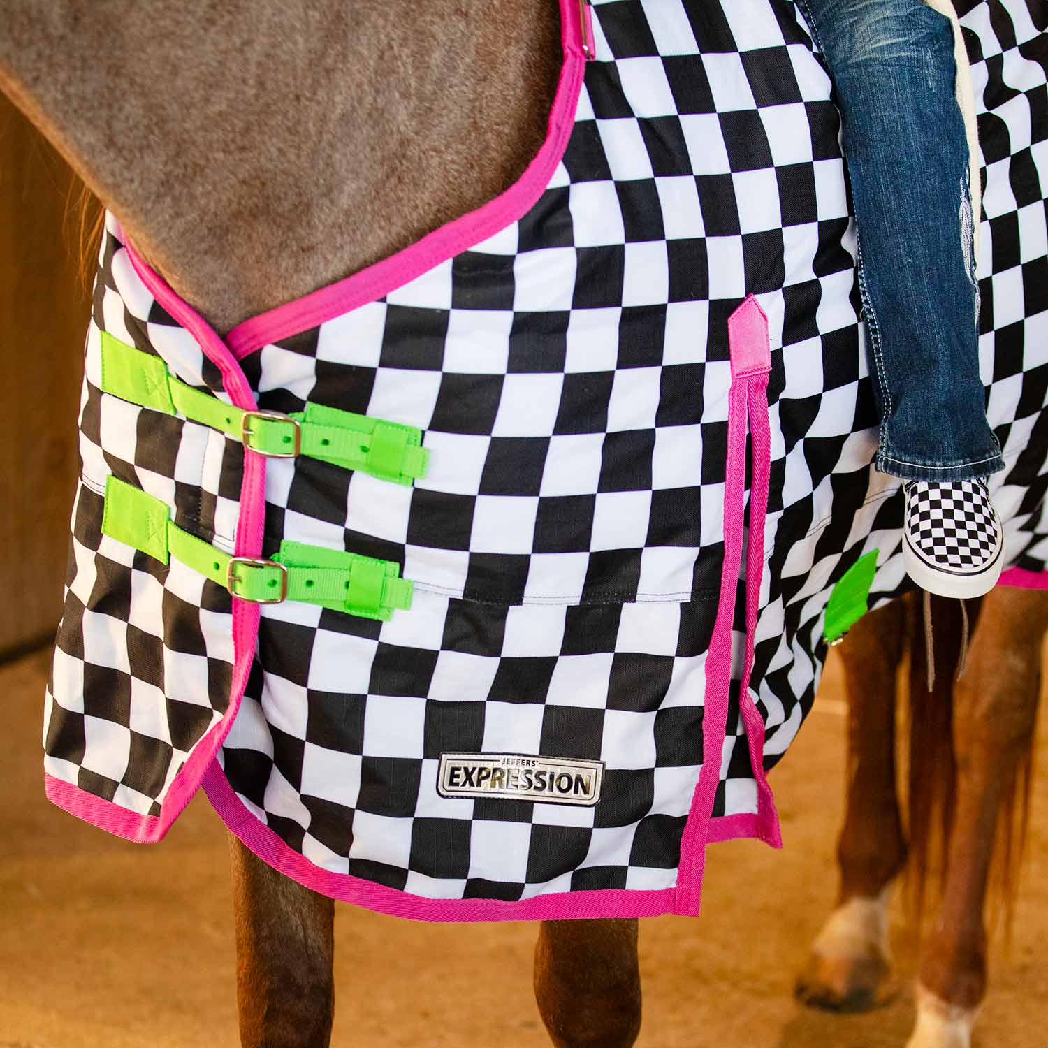 Jeffers Expression 1200 Denier Standard Neck Horse Turnout Sheet, 0 Gram