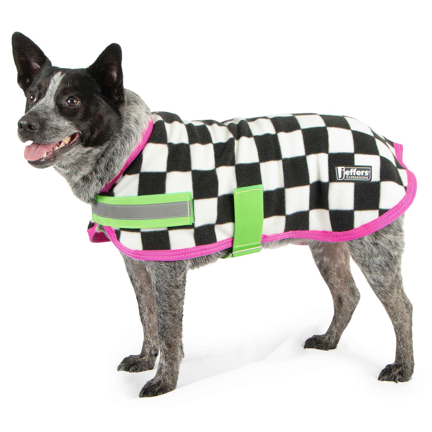 Jeffers Expression Moisture-Wicking Fleece Dog Coat