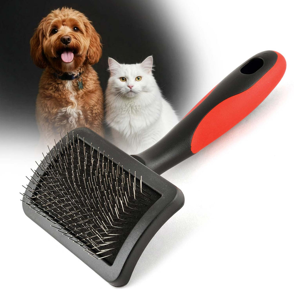 Jeffers Firm Pin Universal Slicker Pet Grooming Brush