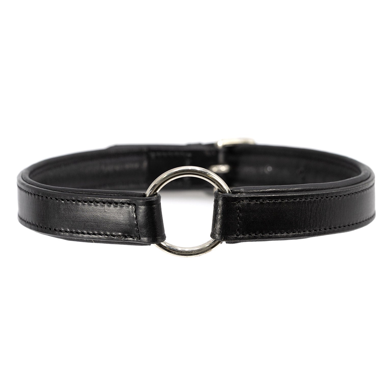 Jeffers Premium Padded Black Leather Dog Collars