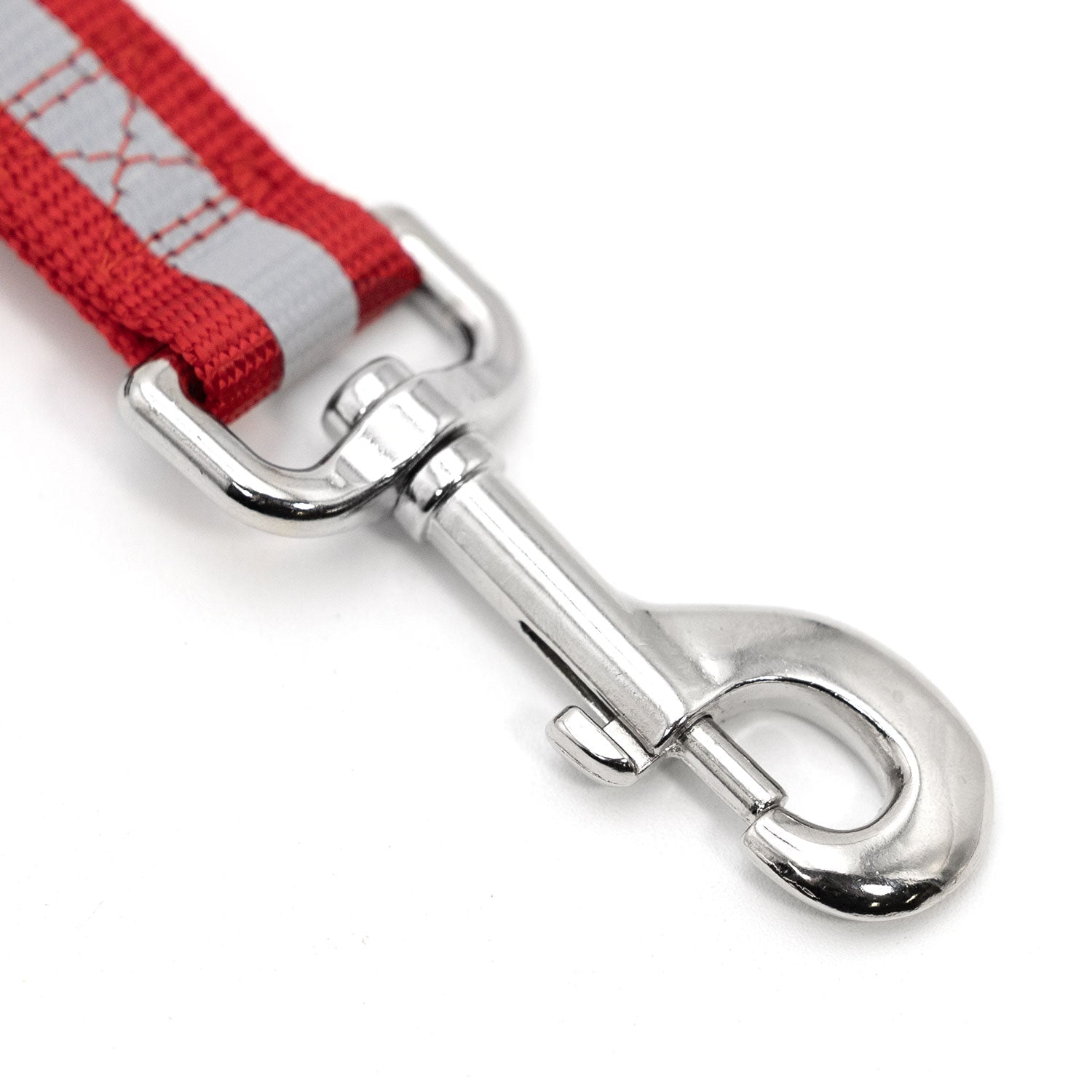 Jeffers Reflective Glow-in-the-Dark Safety Stripe Nylon Dog Leash, 1" W x 4' L