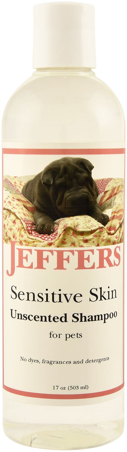 Jeffers Pet Sensitive Skin Unscented, Dye-Free, Fragrance-Free & Detergent-Free Pet Shampoo