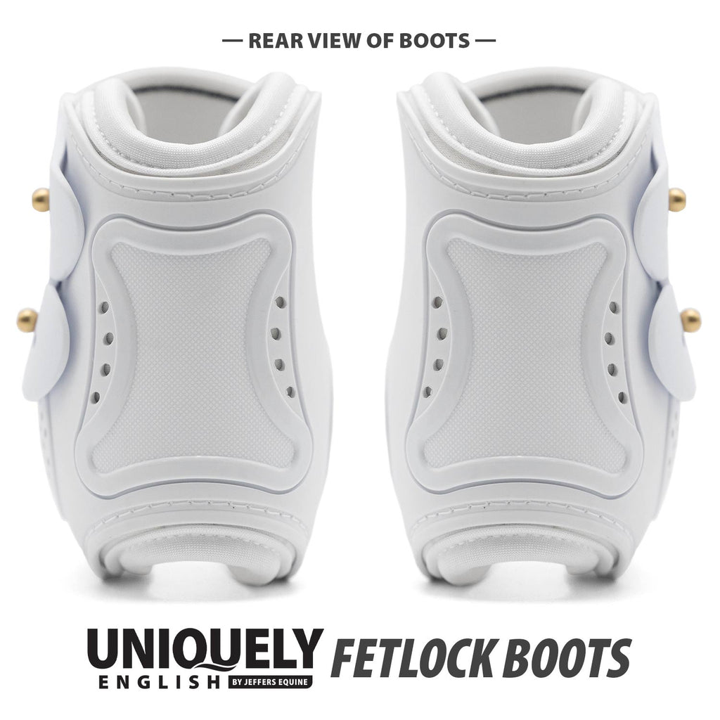 Jeffers Uniquely English Fetlock Boots for Horses, 2-Pack