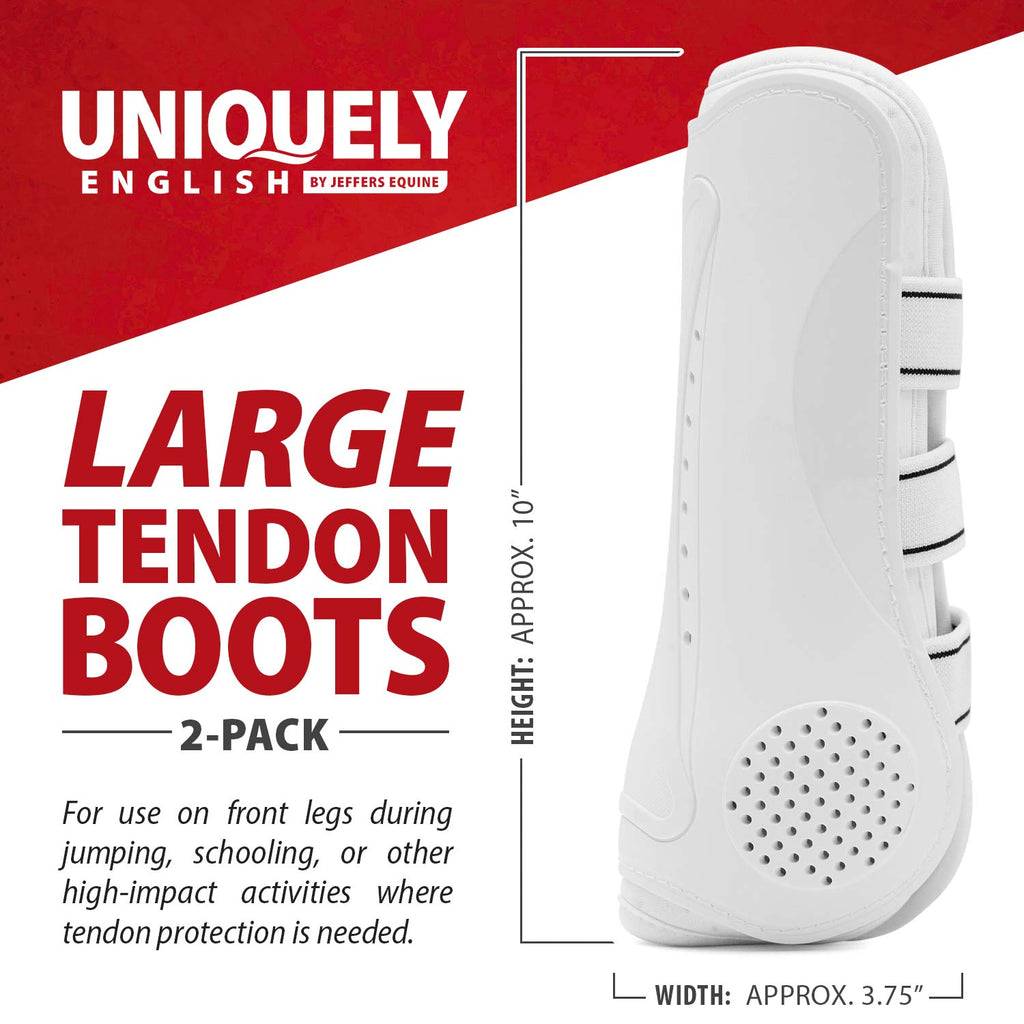 Jeffers Uniquely English Horse Tendon Boots, 2-Pack