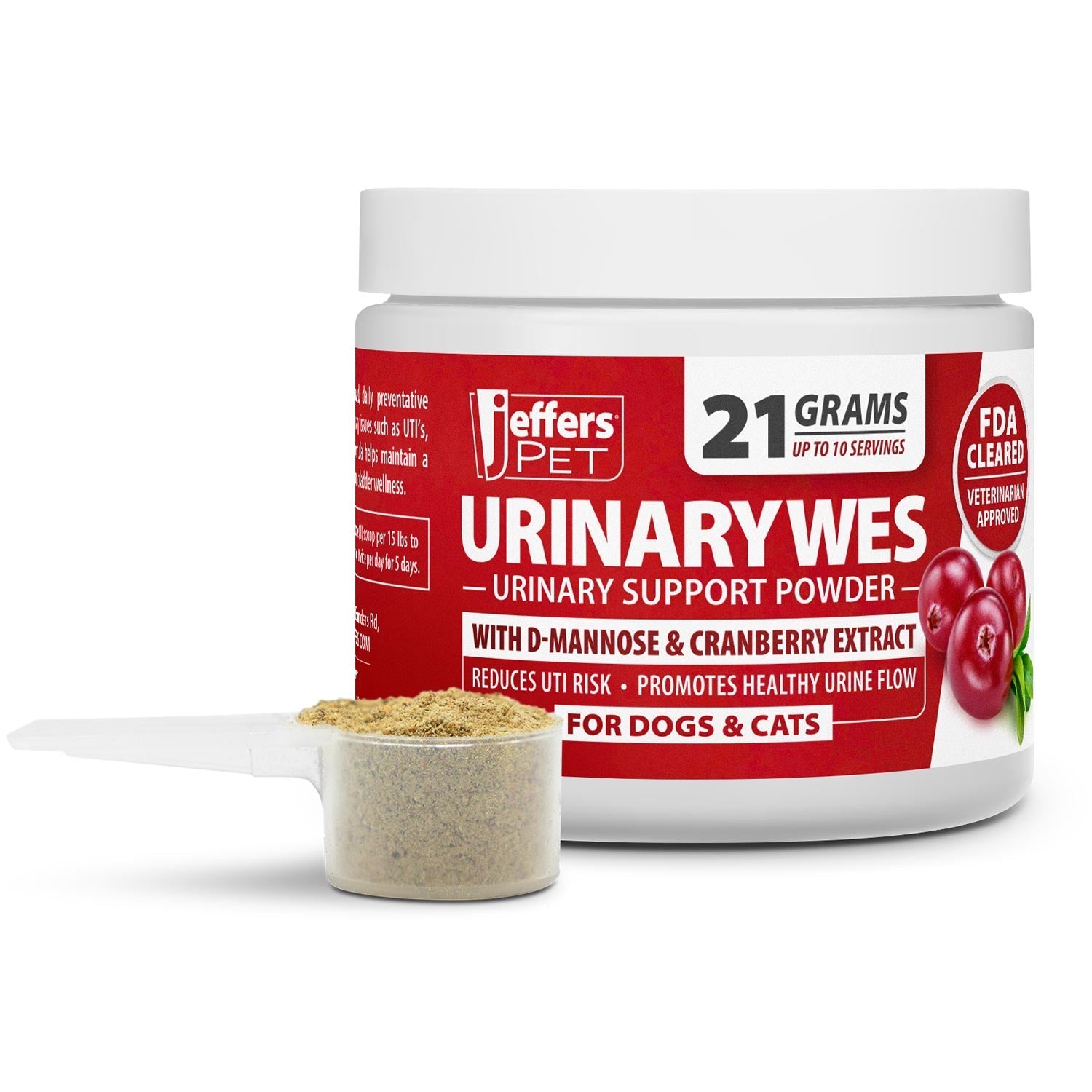 Jeffers UrinaryWes Urinary Support Supplement Powder for Dogs & Cats