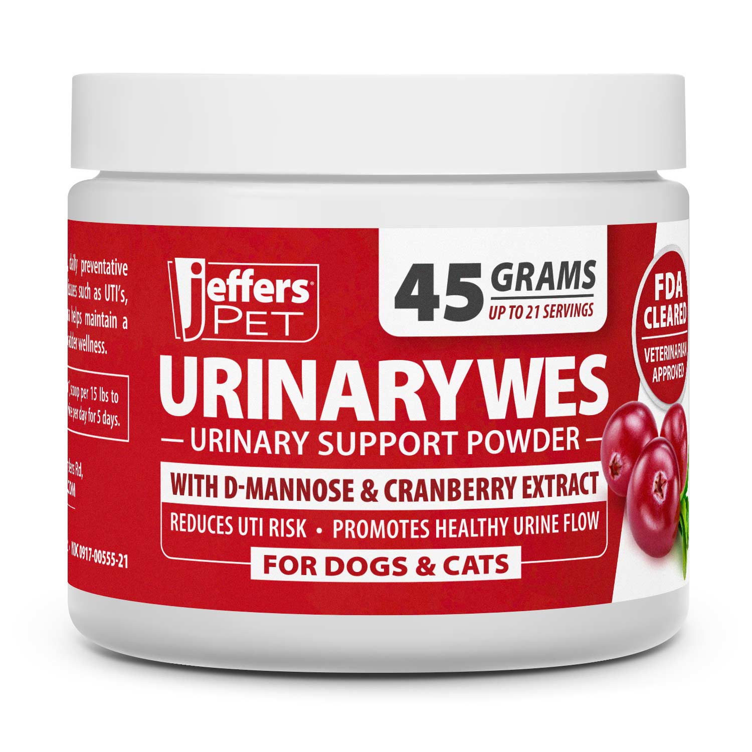 Jeffers UrinaryWes Urinary Support Supplement Powder for Dogs & Cats