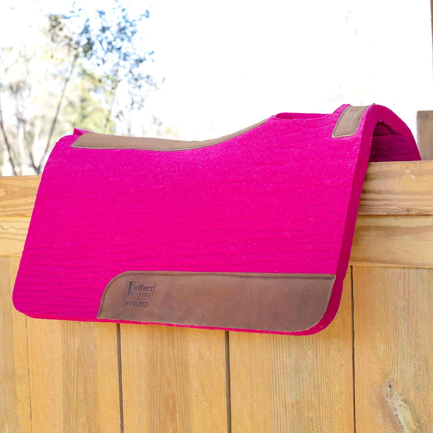 Jeffers WoolLuxe 100% Wool Equine Saddle Pad – Cushioned, Breathable, and Shock-Absorbing
