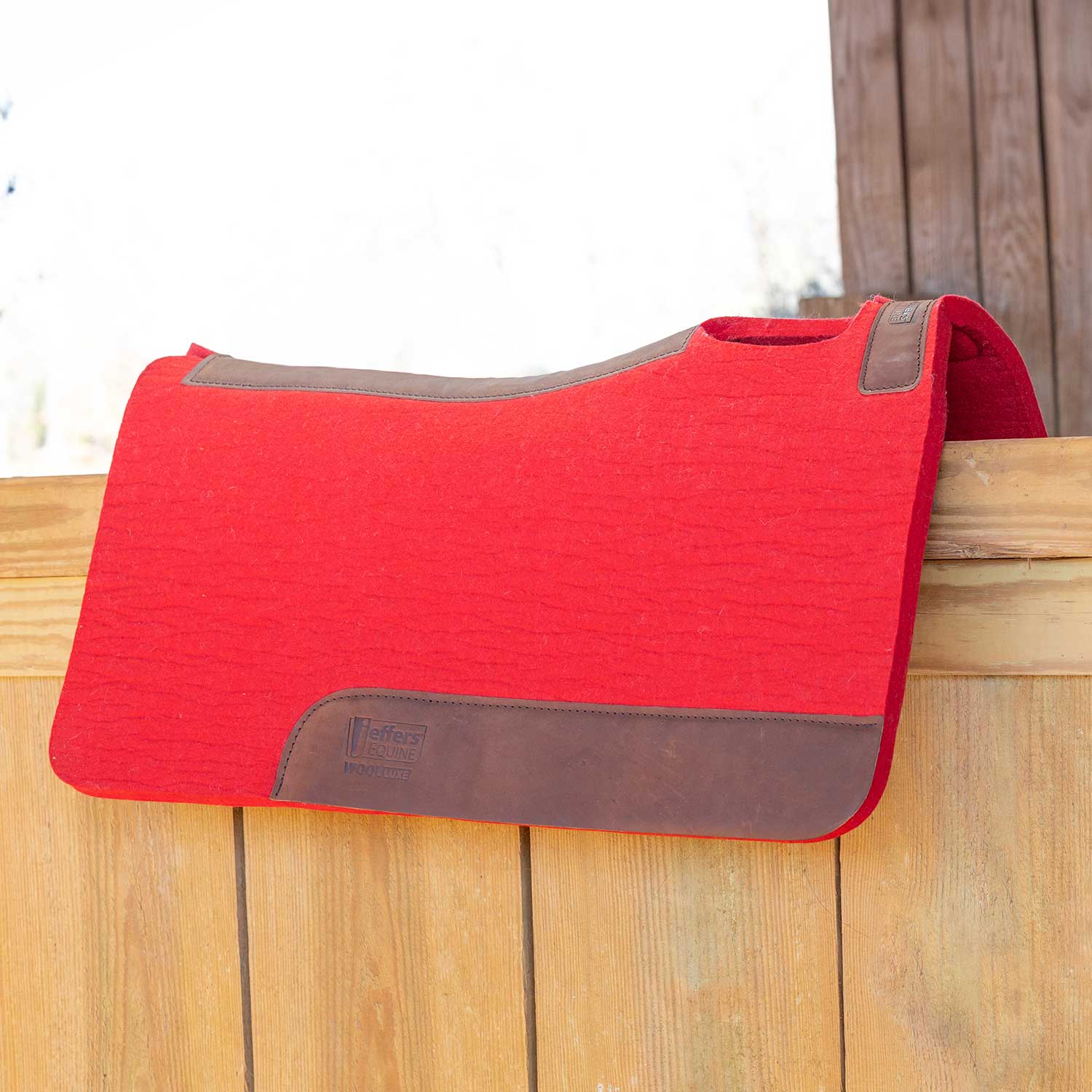 Jeffers WoolLuxe 100% Wool Equine Saddle Pad – Cushioned, Breathable, and Shock-Absorbing