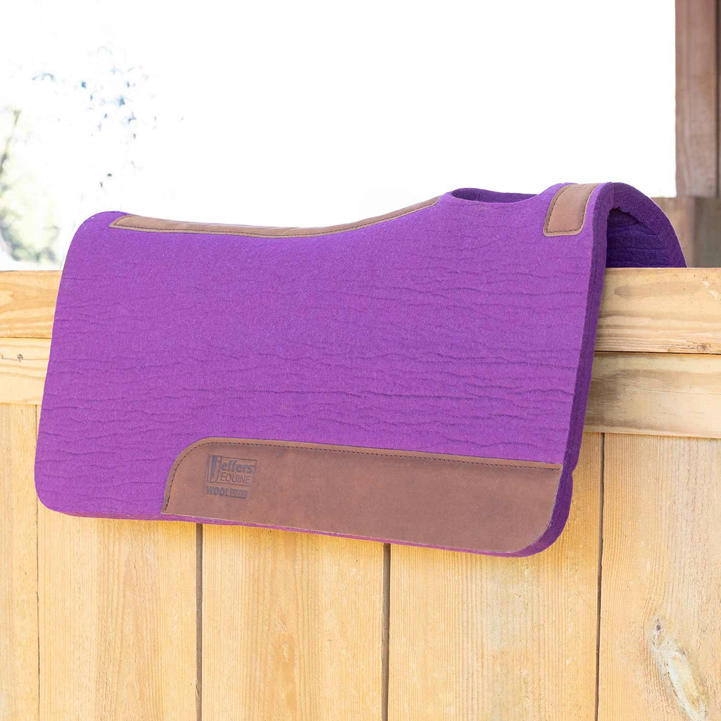 Jeffers WoolLuxe 100% Wool Equine Saddle Pad – Cushioned, Breathable, and Shock-Absorbing