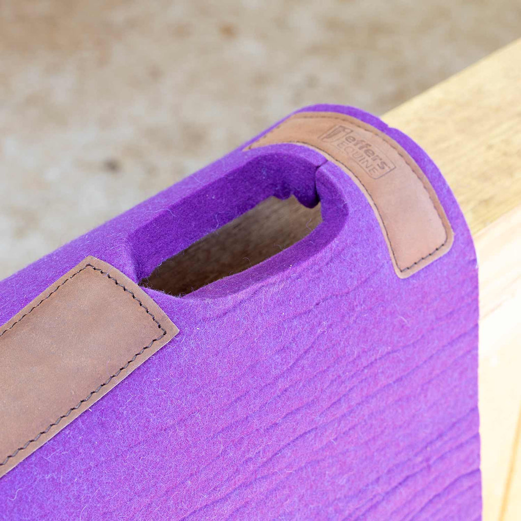 Jeffers WoolLuxe 100% Wool Equine Saddle Pad – Cushioned, Breathable, and Shock-Absorbing