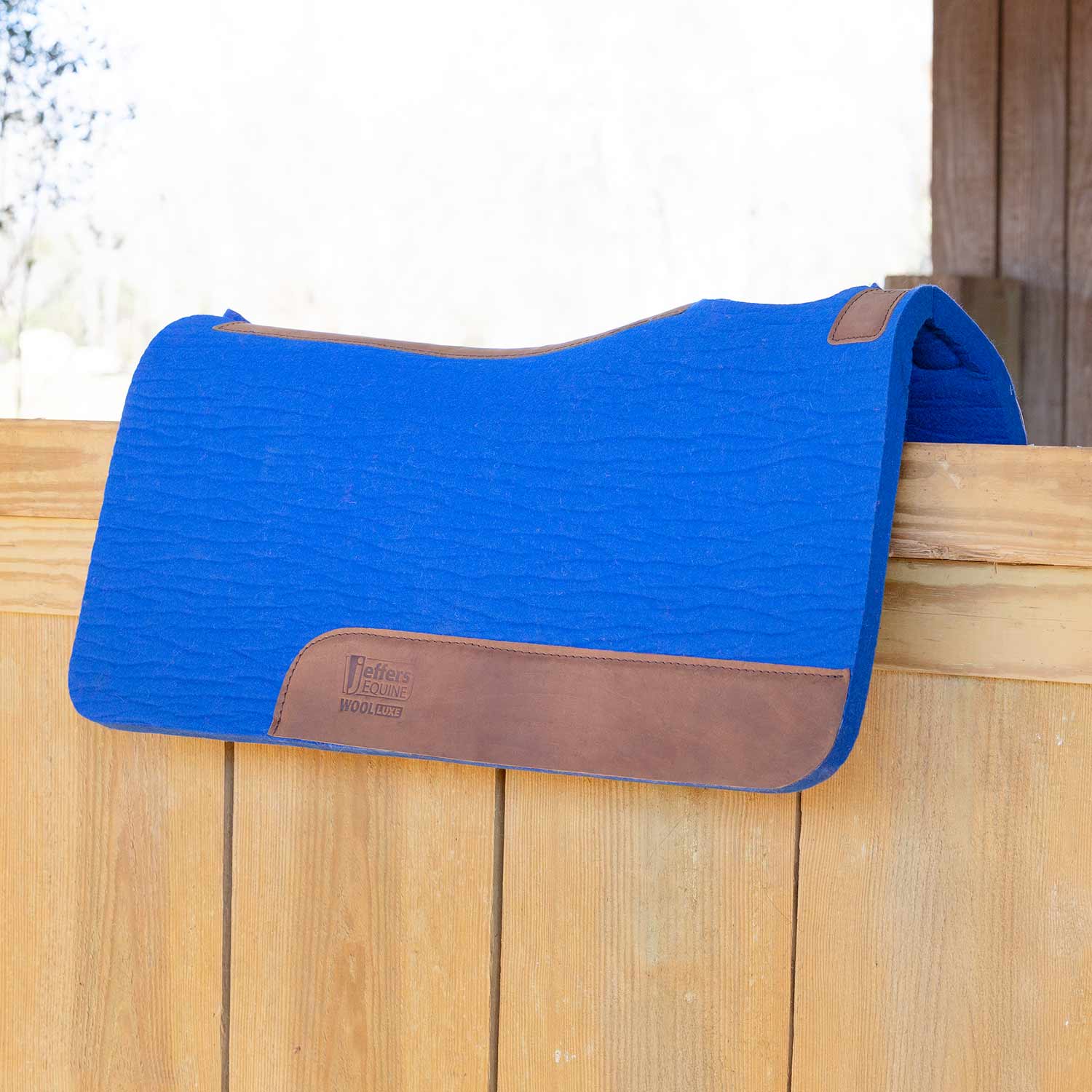 Jeffers WoolLuxe 100% Wool Equine Saddle Pad – Cushioned, Breathable, and Shock-Absorbing
