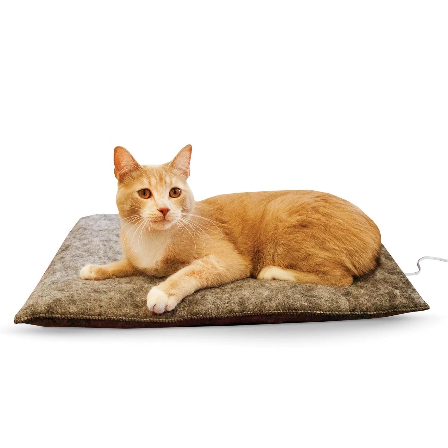 K&H Amazin’ Thermo-Kitty Pad Heated Cat Bed – Indoor Cat Warming Pad with 4-Watt Removable Heater, Machine Washable