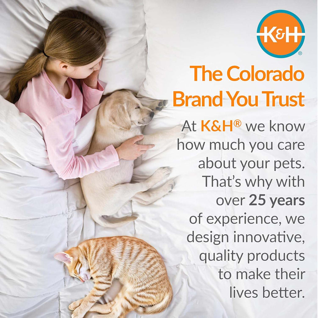 K&H Pet Bed Warmer – Indoor Heated Pad for Cats & Dogs, Thermostatically Controlled, Energy-Efficient, Safe for Arthritis & Comfort