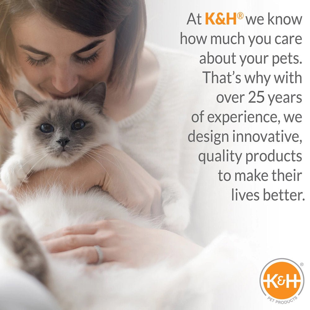 K&H Thermo-Lookout Pod Heated Cat Bed – Indoor Heated Cat Cave with Window, Removable Cushion, Cozy & Energy-Efficient