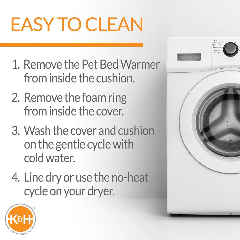 K&H Thermo-Pet Nest Heated Cat Bed – Soft Plush Indoor Cat Cave for Cats and Small Dogs, Machine Washable