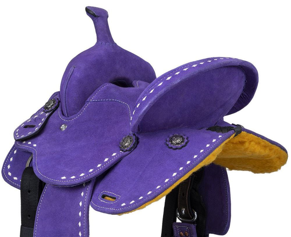 King Series Stratford Suede Barrel Saddle