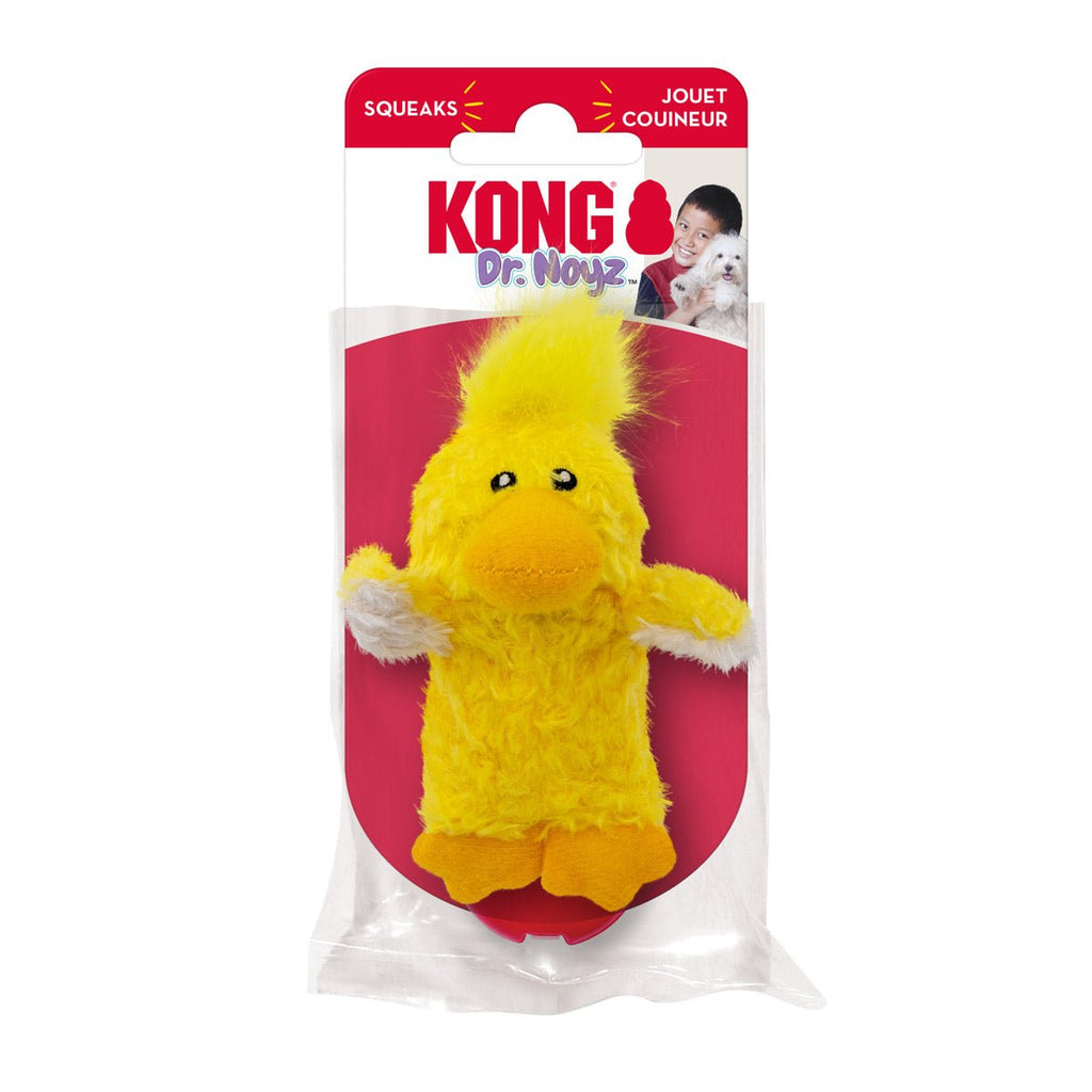KONG Dr. Noyz X-Small Plush Dog Toys – Stuffing-Free, Soft Cuddle Toy with Removable and Extra Squeaker for Small Dogs