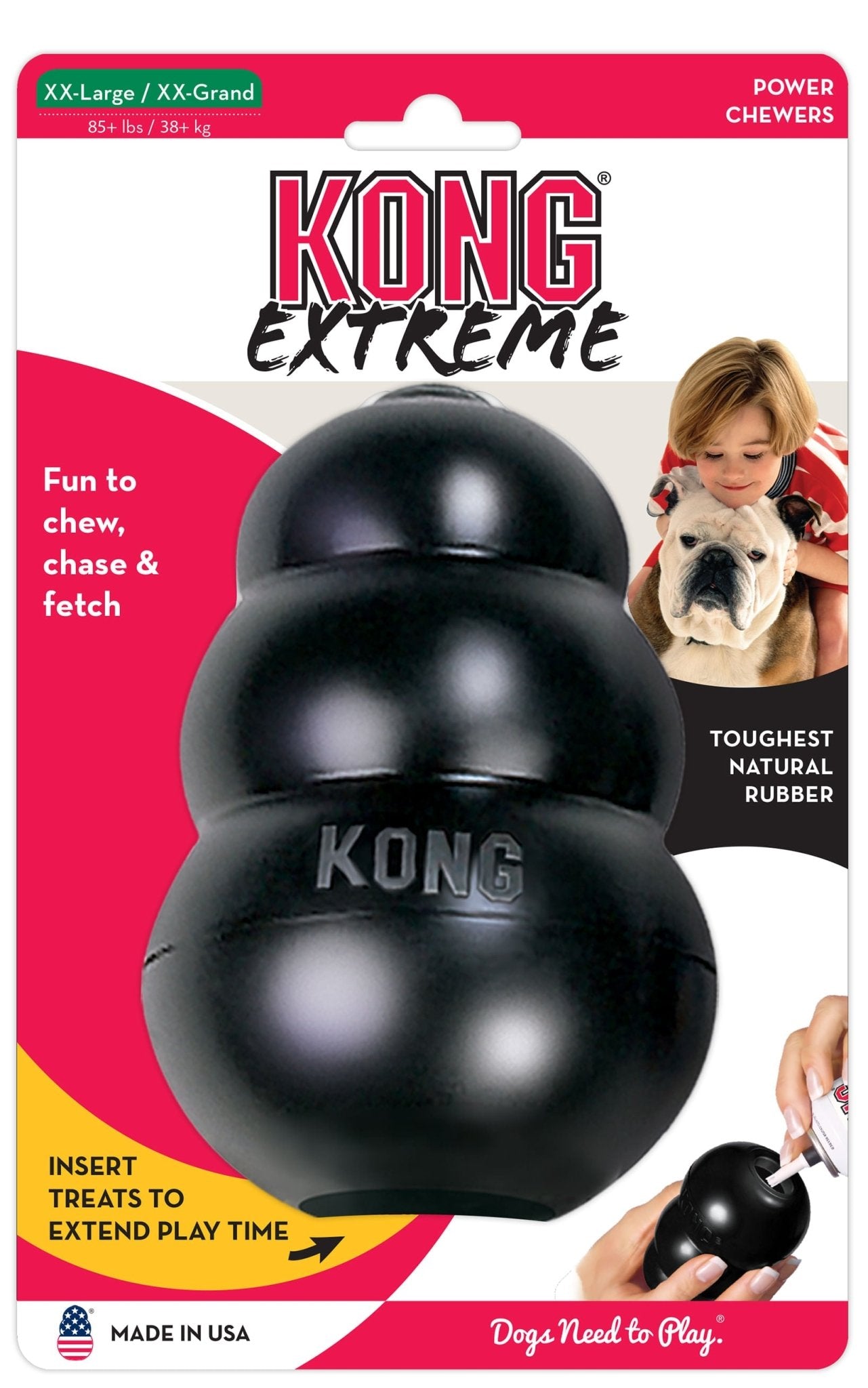 KONG Extreme Treat-Stuffing Dog Toy for Power Chewers