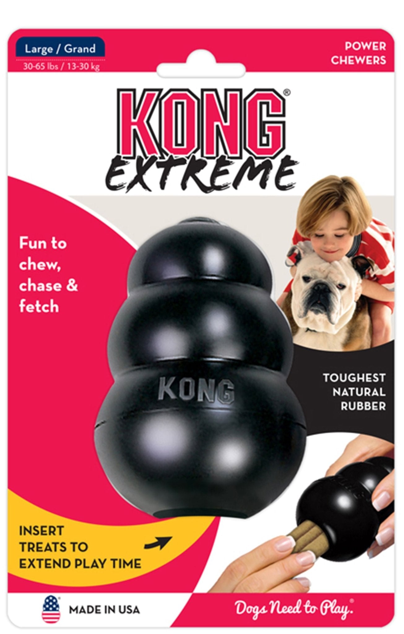 KONG Extreme Treat-Stuffing Dog Toy for Power Chewers