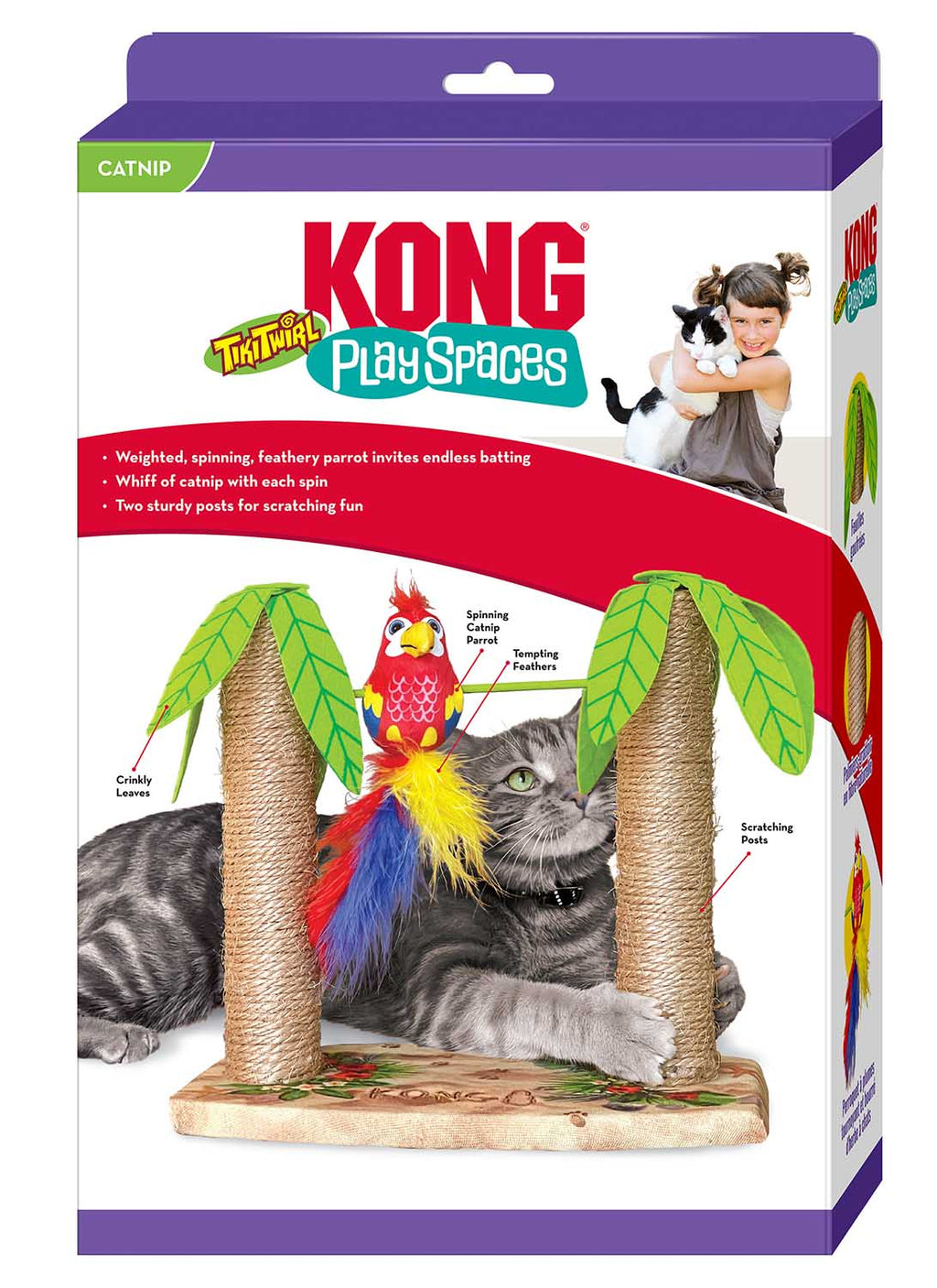 KONG Play Spaces Cat Tiki Twirl