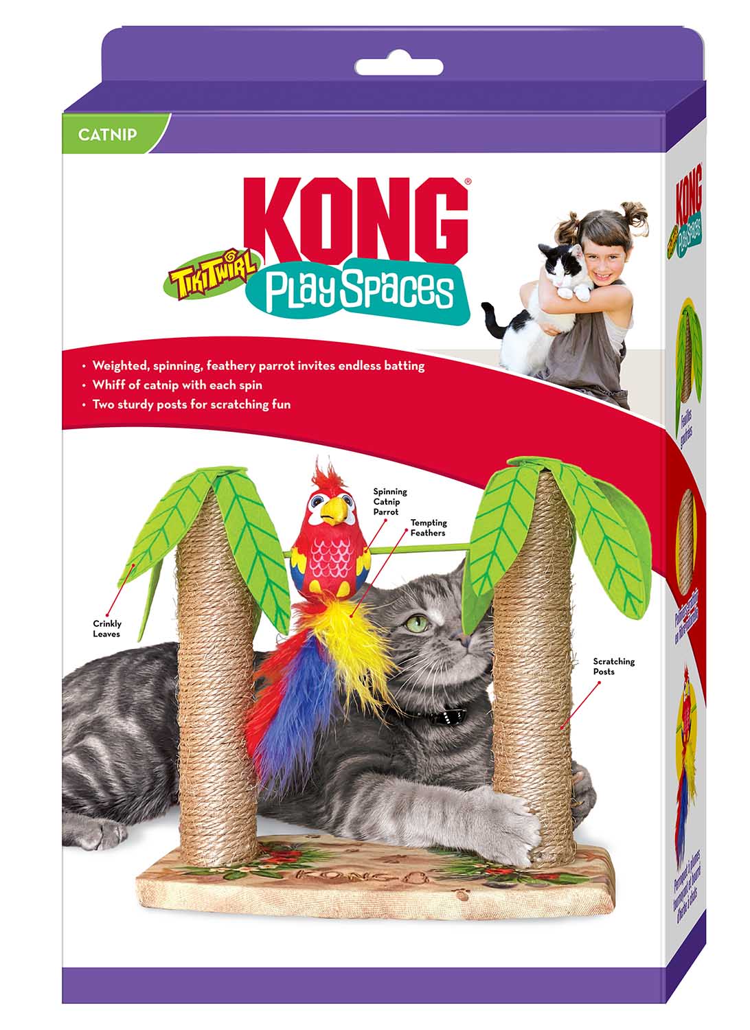 KONG Play Spaces Cat Tiki Twirl